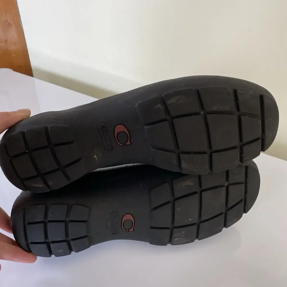 Coach P488 Dyanne Signature Ankle Boots Black Women's 8.5M - Picture 6 of 7